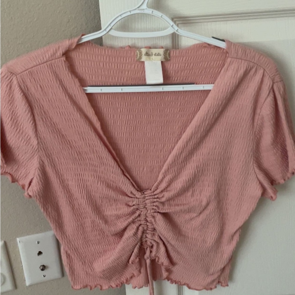 V neck crop top